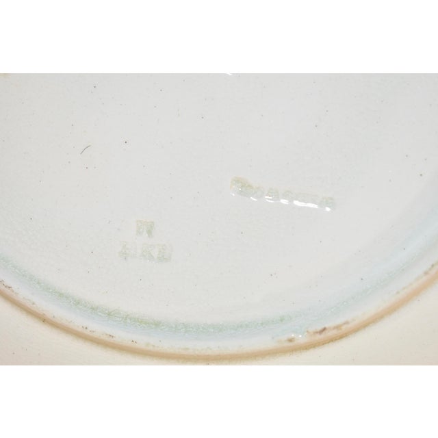 Ceramic 19th Century Wedgwood Majolica Bird and Fan Plate For Sale - Image 7 of 9