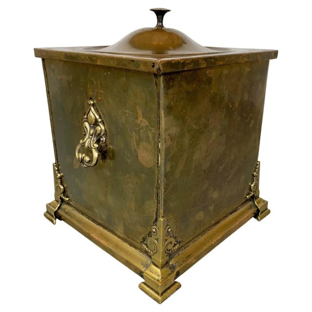 Antique Brass Coal Bucket For Sale - Image 13 of 13