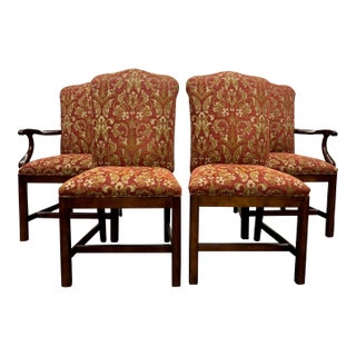 Vintage Century Oscar De La Renta Chippendale Martha Washington Style Dining Chairs For Sale