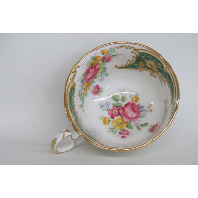 Royal Stafford Gloria Bone China Flowers Tea Cup and Saucer Set 4510b For Sale - Image 10 of 16