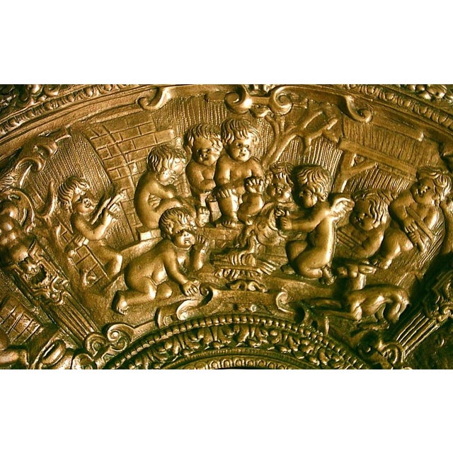 Embossed Bronze Jugs and Basins with Allegorical Scenes by Colleoni of Bergamo, 1890s-1910s, Set of 4 For Sale - Image 15 of 17