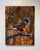 Break From Flight by Morgan Cameron | Oil on panel Bird perched on a branch with autumn foliage. For Sale - Image 4 of 5