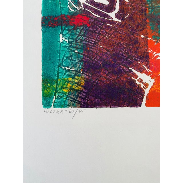 Early 20th Century Amaranth Ehrenhalt, Color Embossed Lithograph Print New York Abstract Expressionist Woman Artist For Sale - Image 5 of 9