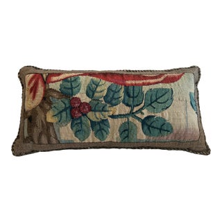 18th Century Bolour Brussels Antique Tapestry Pillow For Sale