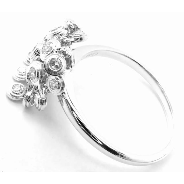 2010s Cartier Diamond White Gold Diamant Leger De Ring, Size 7.5 For Sale - Image 5 of 9
