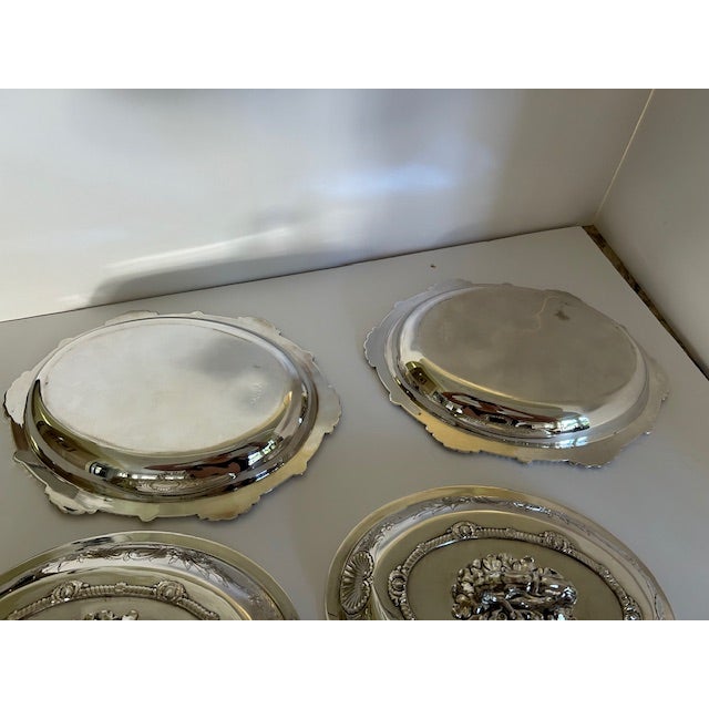 Silver Antique English Silverplate Covered Entree Dishes - A Pair For Sale - Image 8 of 17