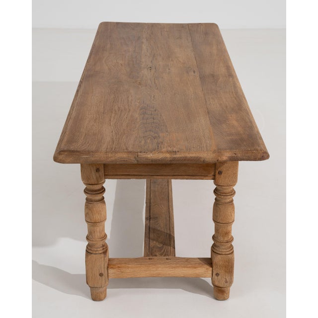 Late 20th Century French Provincial Oak Coffee Table with Drawer, Circa 1970 For Sale - Image 5 of 14