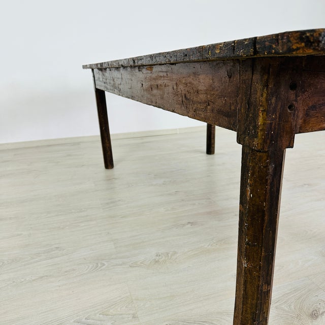 Antique Pine Farmhouse Table 17/18c For Sale - Image 11 of 15