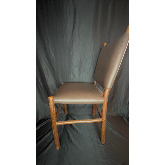 Wood Vintage Signed Old Hickory Lodge Chair, Handcrafted For Sale - Image 7 of 9