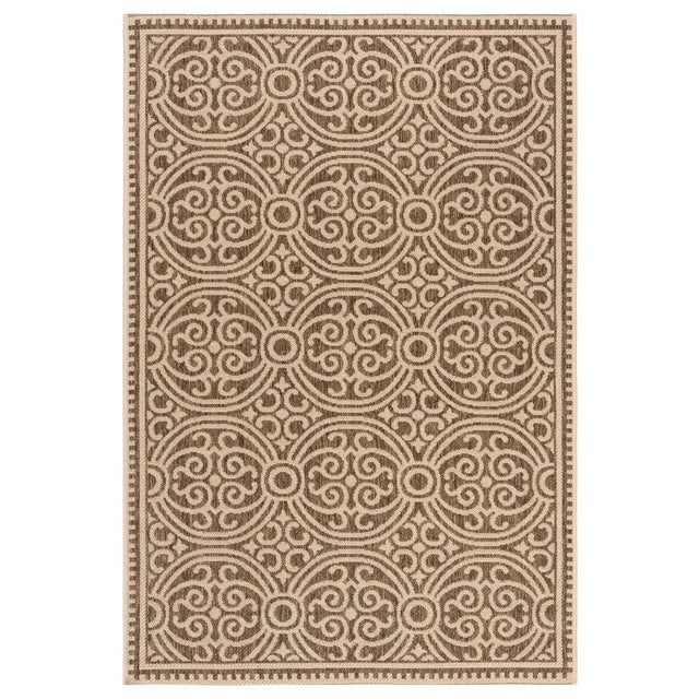 2020s Pool House Indoor Outdoor Rug Cream & Beige 4'x6' For Sale - Image 5 of 5