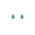 Contemporary 18k Gold Emerald Gemstone Vintate Jewelry Set- Solitaire Ring & Earrings For Sale - Image 3 of 17