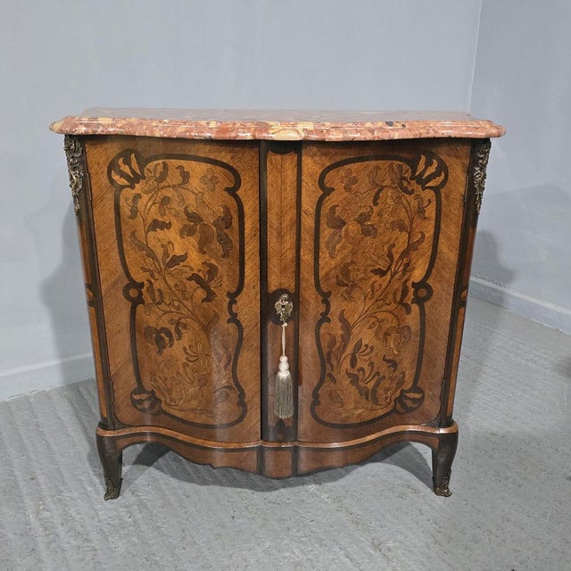 French Louis XV Marquetry Cabinet, 1880 For Sale - Image 17 of 17