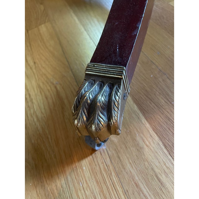 Vintage Baker Charleston Collection Dining Table Mahogany and Satinwood W Double Rounded Corners For Sale In Seattle - Image 6 of 9