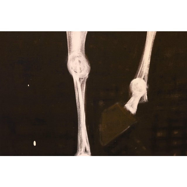 Large Contemporary Horse Oil Painting. Man on Horseback, 220 X 180 Cm For Sale - Image 9 of 12