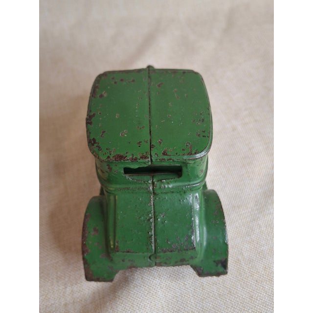 1920s Antique Arcade Cast Iron Ford Model T Coupe Green Toy Car 5" Freeport Ill 1920s For Sale - Image 5 of 18