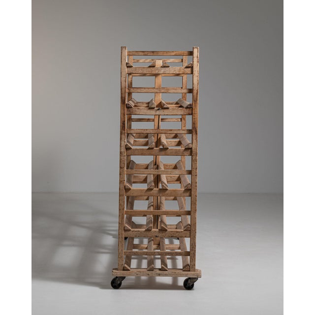 Mid 20th Century France Red Wood Bookcase For Sale - Image 10 of 10