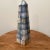 Cornflower Blue Vintage Early 20th Century Multicolored Onyx Geometric Obelisk Handmade For Sale - Image 8 of 13