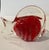1960s Murano Vintage Hand Blown Glass Red and Gold Fish For Sale - Image 5 of 8