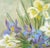 Green Vintage Still Life -- Yellow & Blue Floral by Doro For Sale - Image 8 of 8