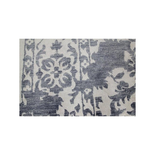 1990s Handwoven Contemporary Area Rug 9'1" X 12'1" For Sale - Image 4 of 12