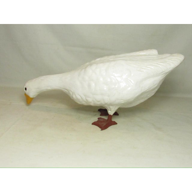 Pair of Vintage French Ceramic Geese For Sale - Image 16 of 18