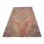 Distressed Low Pile Turkish Rug Vintage Area Rug - 4'3" X 7'10" For Sale