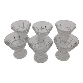 1930s Daum Crystal Champagne Coupes- Set of 6 For Sale