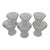 1930s Daum Crystal Champagne Coupes- Set of 6 For Sale