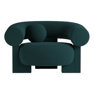 Cassete Armchair in Boucle Night Blue by Alter Ego for Collector For Sale