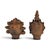 Mid-20th Century Thai Ramakien-Style Terracotta Character Busts, Pair For Sale - Image 16 of 16