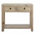 Natural Pine Wood Console Table With Two Drawers For Sale