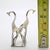 Silver Vintage Italian Handmade Genuine Silver Modern Design Giraffes Figurine Miniature For Sale - Image 8 of 8