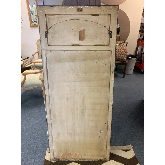 1960s 1960s Neoclassical Faux Ivory Figural Frieze Wall Mirror For Sale - Image 5 of 8