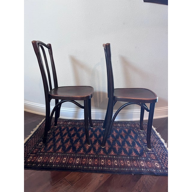 J & J Kohn & Mundus Set of 2 - Antique Bentwood Chairs, Bistro Chairs, Thonet-Style, J & J Kohn-Style, Made in Poland For Sale - Image 4 of 12