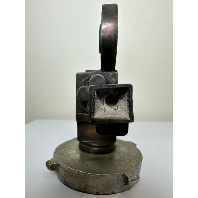 1 Small Rare Art Deco Nickel Plate Solid Bronze Classic Car Movie Camera Mascot Model. We are so excited to bring this...