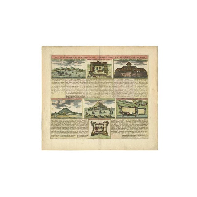 Henri-Abraham Chatelain, Illustration of Dutch V.O.C. Trading Outposts and Forts in the East Indies, 1719, Print For Sale - Image 4 of 5