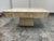 Modern Travertine Reverse Bevel Coffee Table, Vintage For Sale - Image 3 of 12