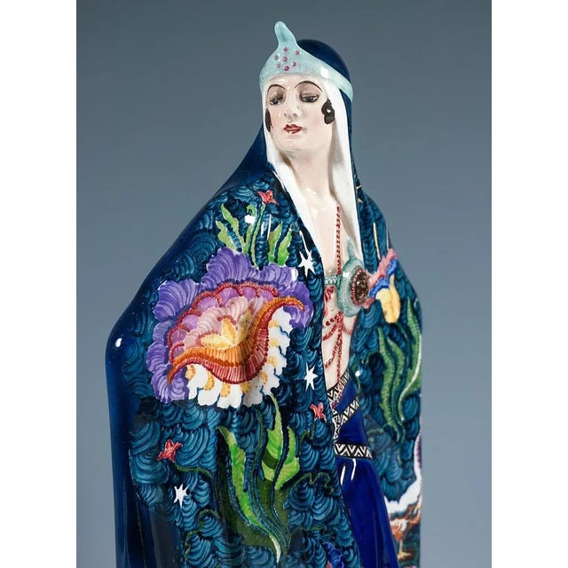 1920s Large Art Deco Odalisque Aida attributed to Josef Lorenzl, 1925 For Sale - Image 5 of 7