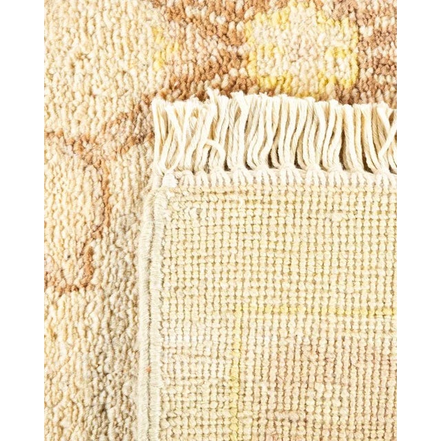 2000 - 2009 Eclectic, One-of-a-Kind Hand-Knotted Area Rug in Ivory, 9' 3" x 12' 2" For Sale - Image 5 of 8