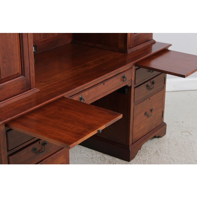 Brown Lexington Bob Timberlake Cherry Desk W. Hutch Top For Sale - Image 8 of 18