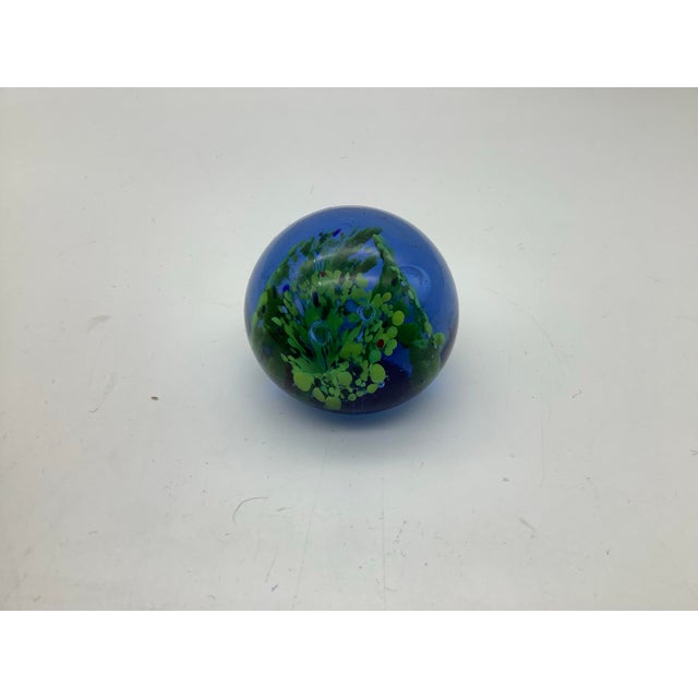 Glass Vintage Small Mdina Glass Paperweight. For Sale - Image 7 of 7