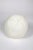Modern White Leather Ball Pillow For Sale - Image 3 of 4