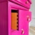 1980s Thomasville Impressions Pink Lingerie Chest | Hot Pink Tall Dresser | Hollywood Regency Chest | Glam Bedroom Storage | Wallpaper Drawers For Sale - Image 9 of 11