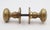 Vintage 1.625 In. Classic Brass Passage Door Knob Set For Sale - Image 4 of 6