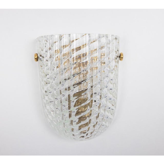 Murano Glass Wall Sconce in style of Barovier & Toso, Italy, 1970s For Sale - Image 6 of 12