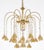 Vintage Gold Rain Chandelier with Crystals and Handmade Murano Glass Flowers, Italy, 1966 For Sale - Image 11 of 18