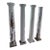 Set of 4 Vintage Solid Wood Architectural Columns 62” For Sale