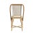 Spritely Home Accent Furniture Tobias Outdoor Rattan Bistro Dining Chair, Beige & White For Sale - Image 4 of 6