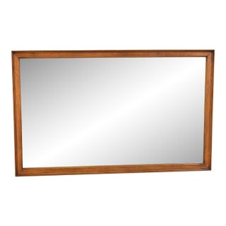 Drexel Mid-Century Modern Large Walnut Framed Wall Mirror, 1960s For Sale