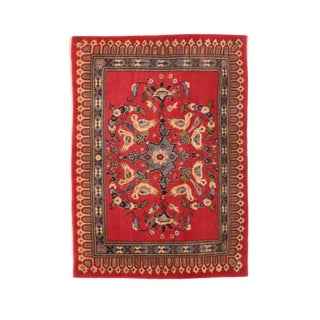 Vintage Persian Kashan Rug 2'2'' X 3'0" For Sale